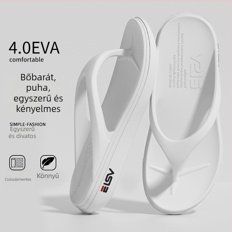 Férfi EVA flip-flopok, casual stílus, nyitott lábujjak, csúszásmentes EVA talp, injekciós formázású talp