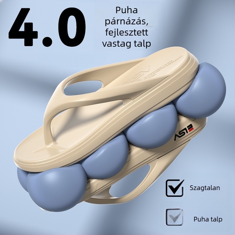 Férfi EVA flip-flopok, casual stílus, nyitott lábujjak, csúszásmentes EVA talp, injekciós formázású talp