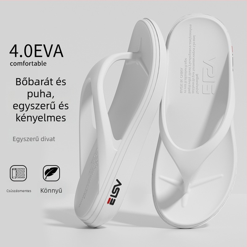 Férfi EVA flip-flopok, casual stílus, nyitott lábujjak, csúszásmentes EVA talp, injekciós formázású talp
