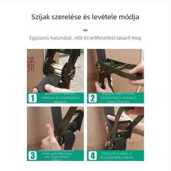 Kötélhálós rögzítő szalag teherautókhoz, áruszállítási rögzítéshez, Modell: Lásd részleteket, Termékkód: 58858451641757