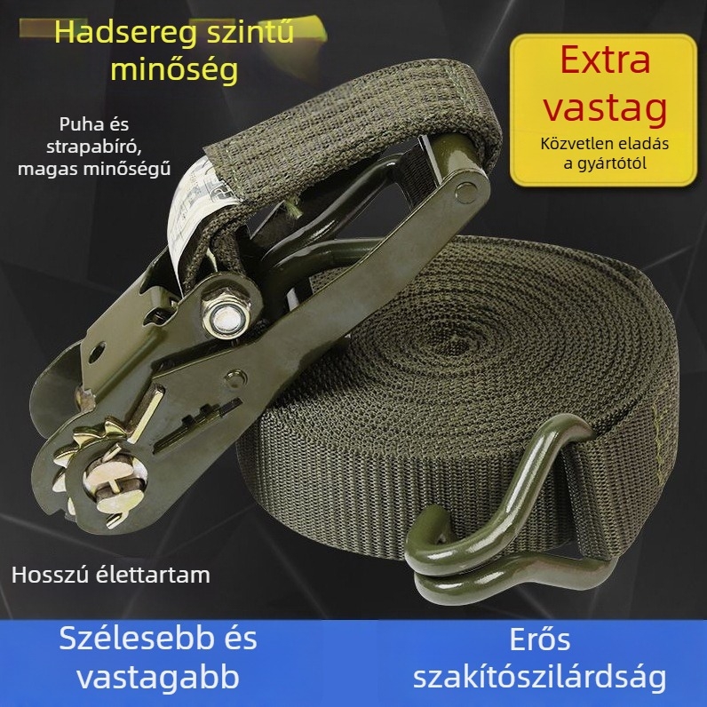 Kötélhálós rögzítő szalag teherautókhoz, áruszállítási rögzítéshez, Modell: Lásd részleteket, Termékkód: 58858451641757