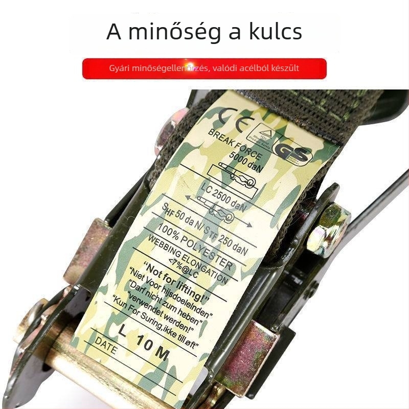 Kötélhálós rögzítő szalag teherautókhoz, áruszállítási rögzítéshez, Modell: Lásd részleteket, Termékkód: 58858451641757