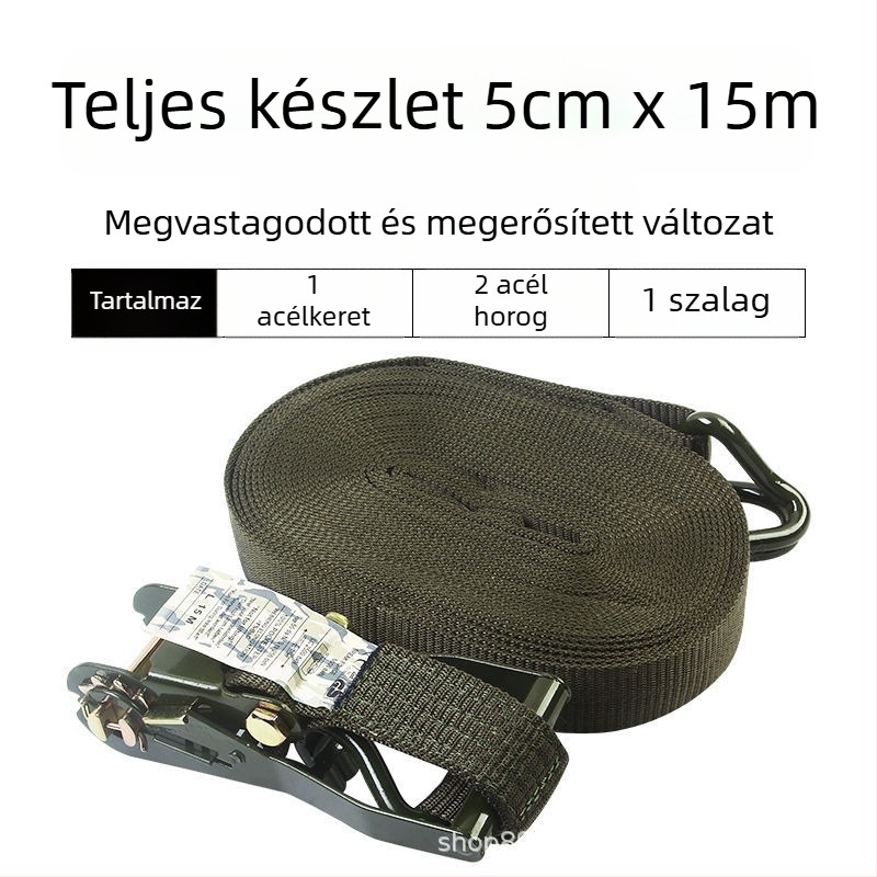 Kötélhálós rögzítő szalag teherautókhoz, áruszállítási rögzítéshez, Modell: Lásd részleteket, Termékkód: 58858451641757