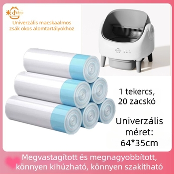 Universális, környezetbarát vastagított macska WC zacskók — macska ürülék gyűjtő- és tárolózacskók