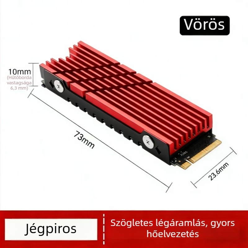 M.2 SSD hűtő, alumínium, 60 g, M.2 meghajtókhoz