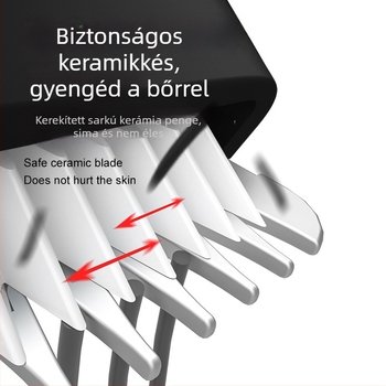 USB-vel működő hajvágó kerámia penge, teljesen mosható, kefés motor, háziállatok ápolására