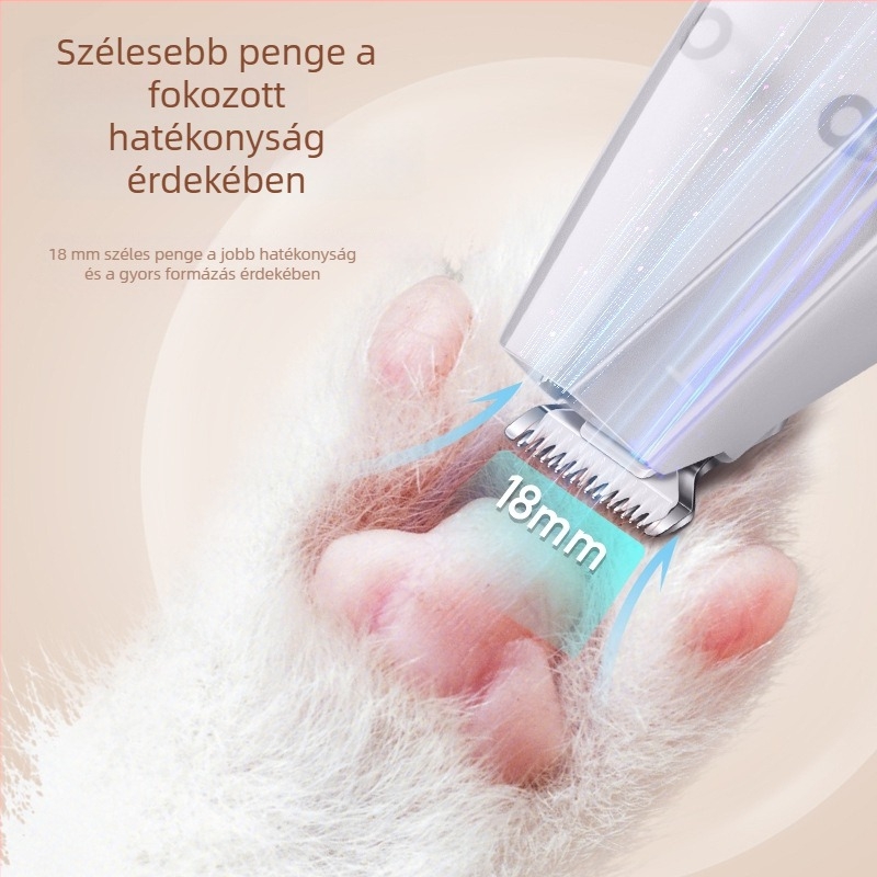 Mindent egyben elektromos kisállatgrooming eszköz kutyáknak és macskáknak – mancsok vágása és szőrzet felszívása