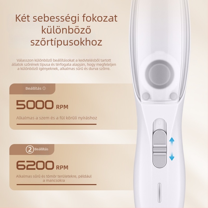 Mindent egyben elektromos kisállatgrooming eszköz kutyáknak és macskáknak – mancsok vágása és szőrzet felszívása