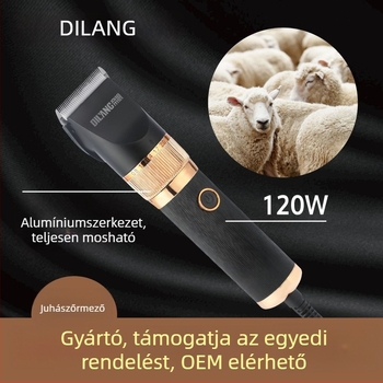 Elektromos kutyaápoló clipper — erős motor, vízálló, rozsdamentes acél pengék