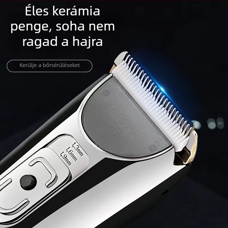 HC5350 kerámiás hajvágó, vezeték nélküli, vízálló, brushless motor, levehető tisztítófej