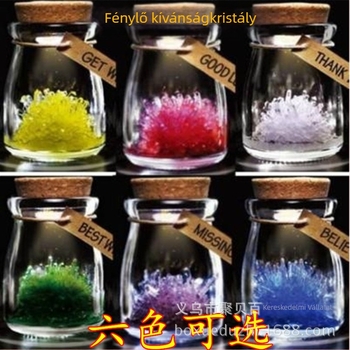 DIY kristálykívánságüveg csillagkép LED-lámpával – dekoráció