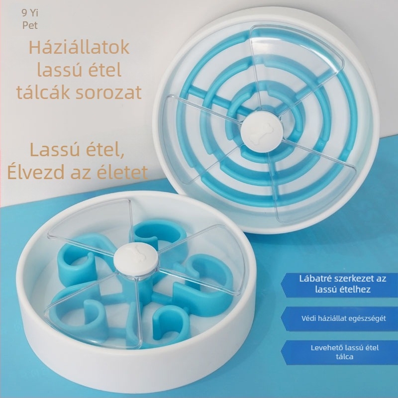 Yi Chong lassú etetőtál háziállatoknak, anti-fulladás, levehető és mosható, kutya nyalogatására szolgáló tál, edzésre szánt játék, PP+ABS