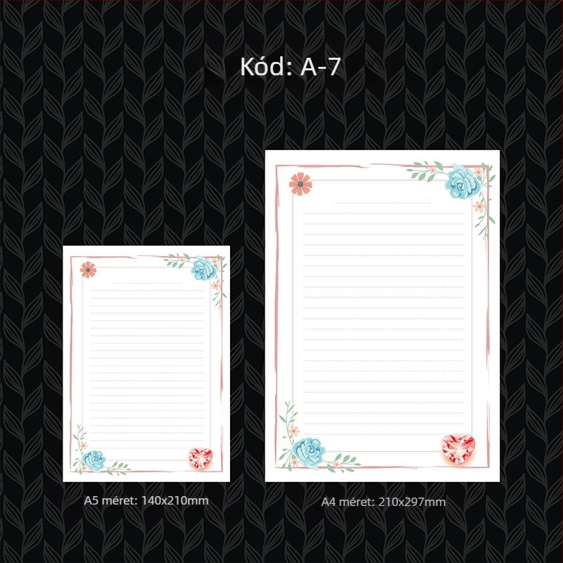 Levélpapír aranyozással, vastított, nyugati stílusú irodai papír, offset papír Grade A 100 g, logó nyomtatva