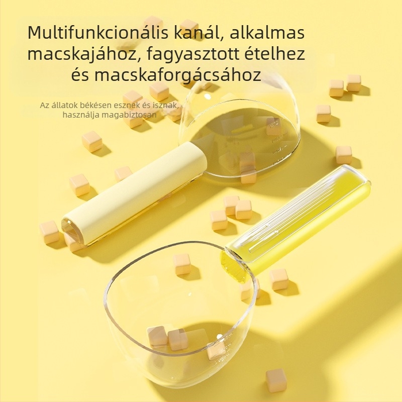 Műanyag etetőkanál macskáknak és kutyáknak, klippel, mérőkanál funkcióval - Márka Pidge, 240 darab a dobozban