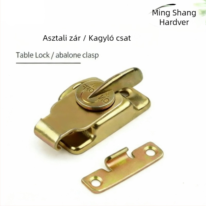 Rejtett zár asztallábhoz, rozsdamentes acélból, elektroplating bevonattal, univerzális asztalláb-tartó, modern minimalista stílus