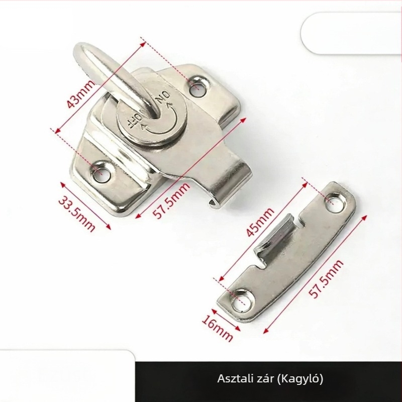 Rejtett zár asztallábhoz, rozsdamentes acélból, elektroplating bevonattal, univerzális asztalláb-tartó, modern minimalista stílus