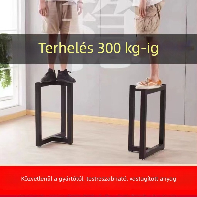 Kovácsoltvas asztallábak széles kerettel – ideális irodai és tárgyalóasztalokhoz, étkezőasztalhoz és kávás asztalokhoz