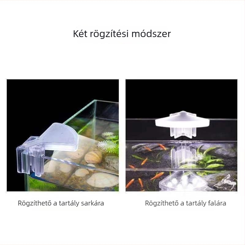 M3 fehér, ventilátor alakú LED akváriumi clip lámpa vízi növényekhez, nagy fényerő, EU/US szabványok