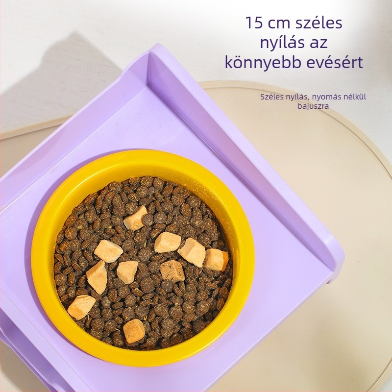 Keevii kerámiás macskatál kihajtható tartóval