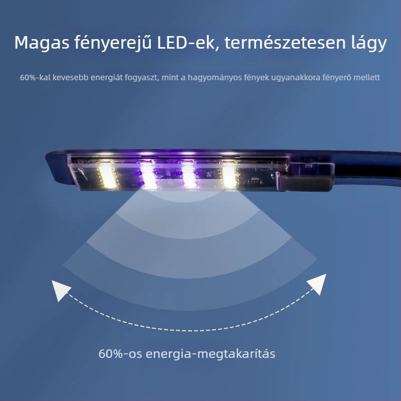 Akvárium LED klipszlámpa – 6W, színváltó, fényerő-szabályozás, jelenetvilágítás