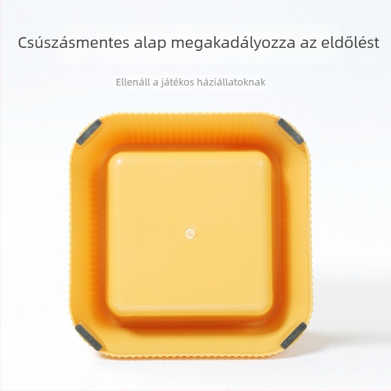 Kutyáknak és macskáknak szánt rozsdamentes acélból készült etetőtál, csúszásmentes