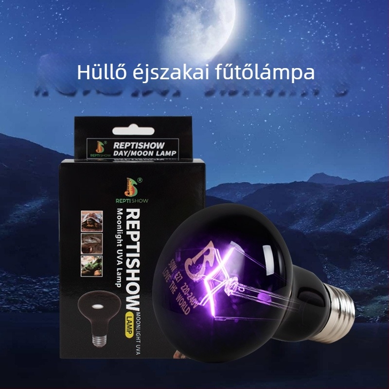 Reptishow Hüllőmelegítő és basking lámpa — Éjszakai fény hüllők és kisállatok számára