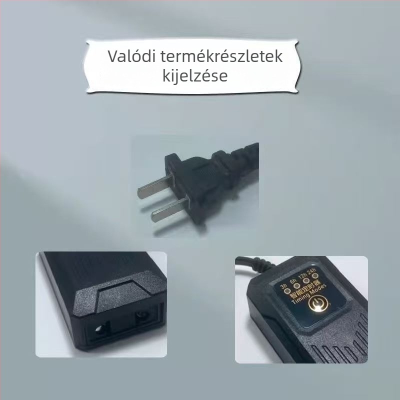 Akváriumi fertőtlenítő lámpa négyfokozatú időzítővel, automatikus ciklussal és növényvilággal