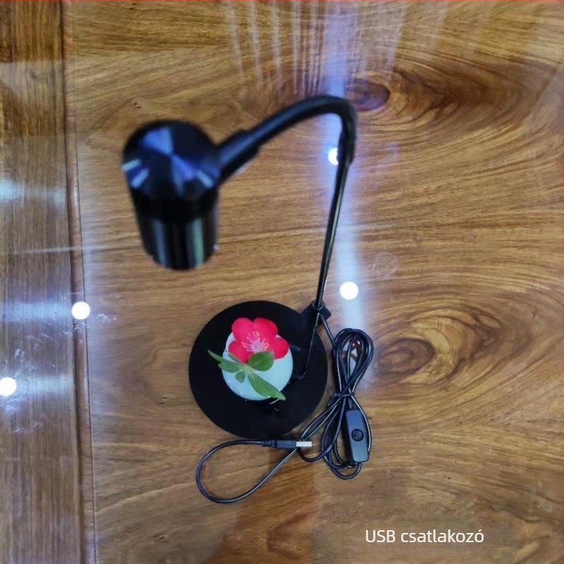Akril akvárium LED világítás USB-vel, időzítővel és fényerő-szabályozással, kompakt kialakítás növények és táj megvilágításához