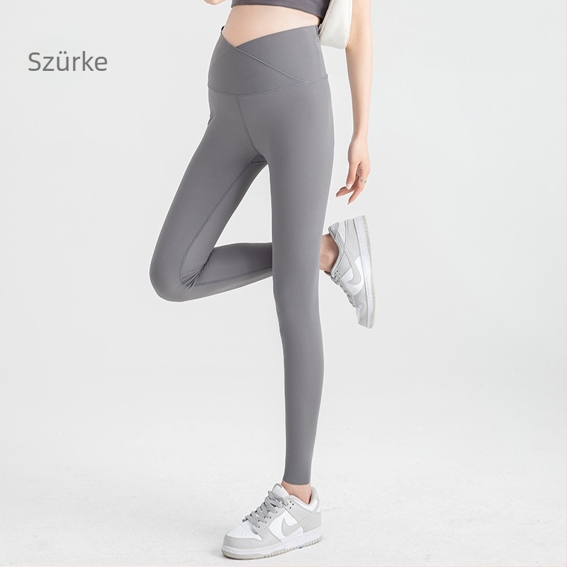 Kismama jóga leggings – vékony anyag, szoros fazon, Nylon 80–90% + Spandex <30%, nadrág hossz