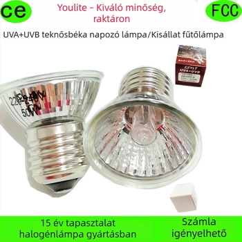 110V/220V UVA UVB kisállat melegítő lámpa – teljes spektrum, teknősbékáknak