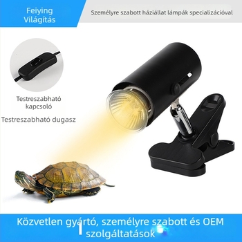 Személyre szabott teknőslámpa napozáshoz, fényerő-szabályozás és időzítő, teljes spektrumú fűtő lámpa (25W/50W)