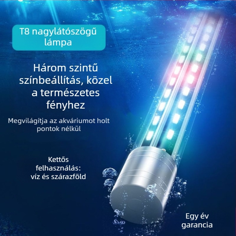 Akvárium LED világítás – merülő fény, állítható felső lámpa, kék fény díszhalakhoz