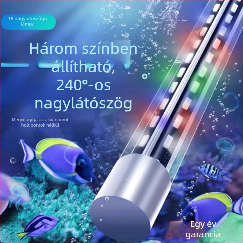 Akvárium LED világítás – merülő fény, állítható felső lámpa, kék fény díszhalakhoz