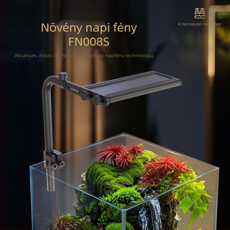 Fn008S Akvárium növény világítás – teljes spektrum, 10W, alumínium ötvözet, időzítő