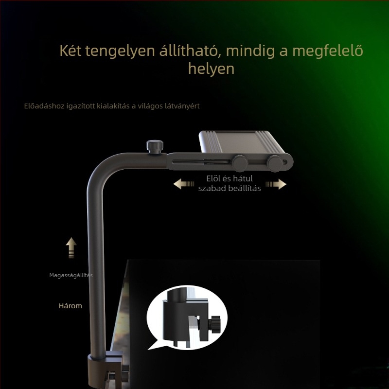Fn008S Akvárium növény világítás – teljes spektrum, 10W, alumínium ötvözet, időzítő