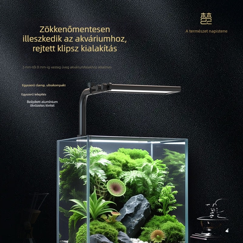 Fn008S Akvárium növény világítás – teljes spektrum, 10W, alumínium ötvözet, időzítő