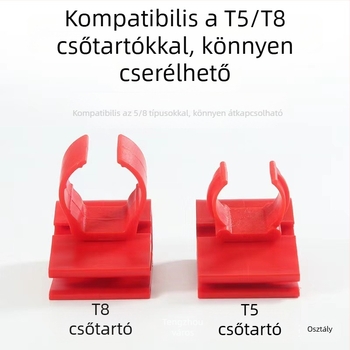 Univerzális lámpa-klipsz akváriumhoz, T5/T8 cső tartó