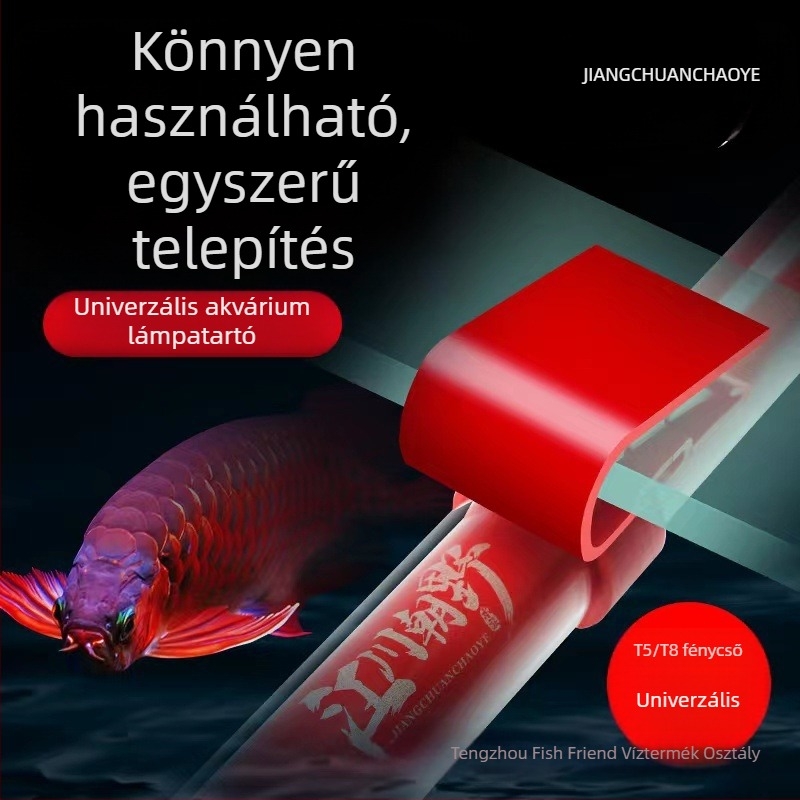 Univerzális lámpa-klipsz akváriumhoz, T5/T8 cső tartó