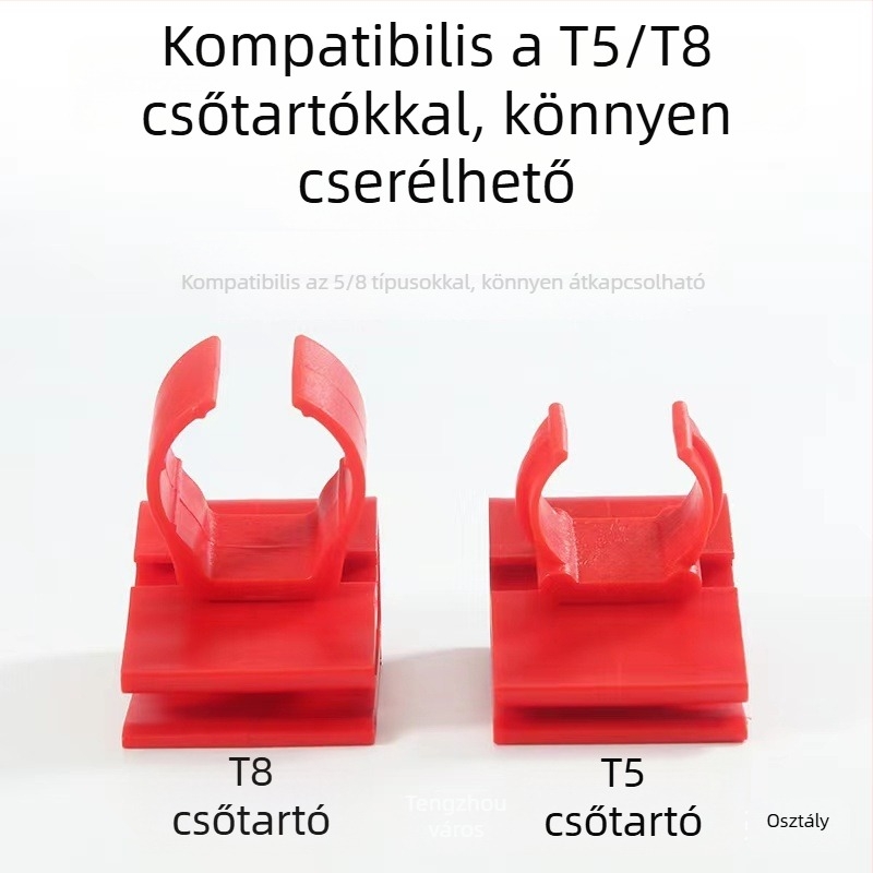 Univerzális lámpa-klipsz akváriumhoz, T5/T8 cső tartó