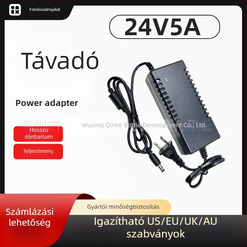 24V 5A DC tápegység víztisztítóhoz, vízszivattyúhoz, akváriumi LED-szalaghoz és ködösítőhöz