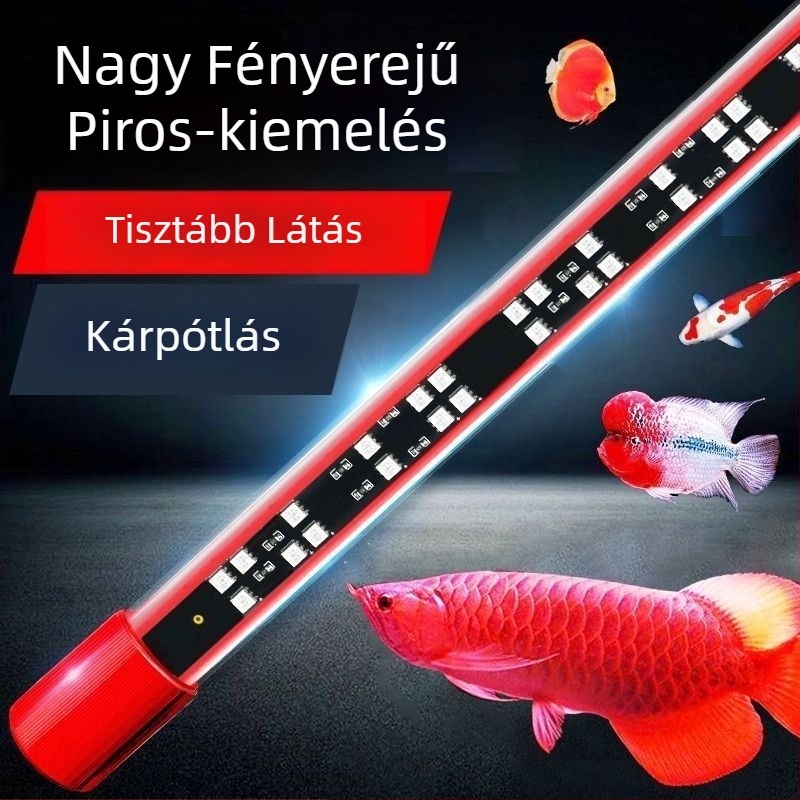 Vízálló RGB-s színjavító akváriumi lámpa növényekhez és halakhoz