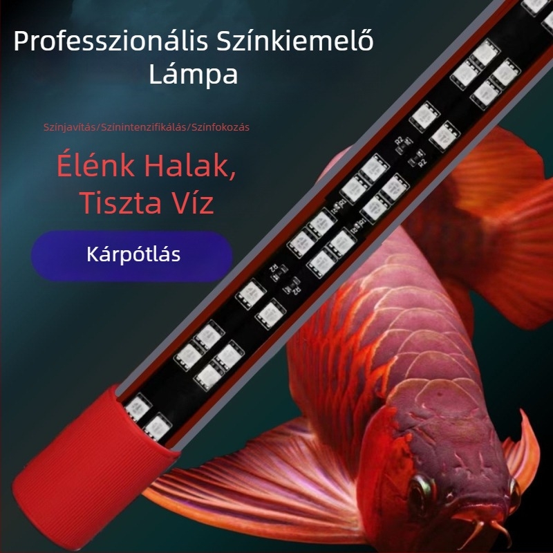 Vízálló RGB-s színjavító akváriumi lámpa növényekhez és halakhoz