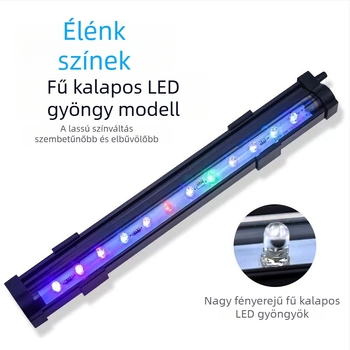 USB-s LED buborékvilágítás akváriumhoz, RGB színváltó, víz alatti dekoratív világítás