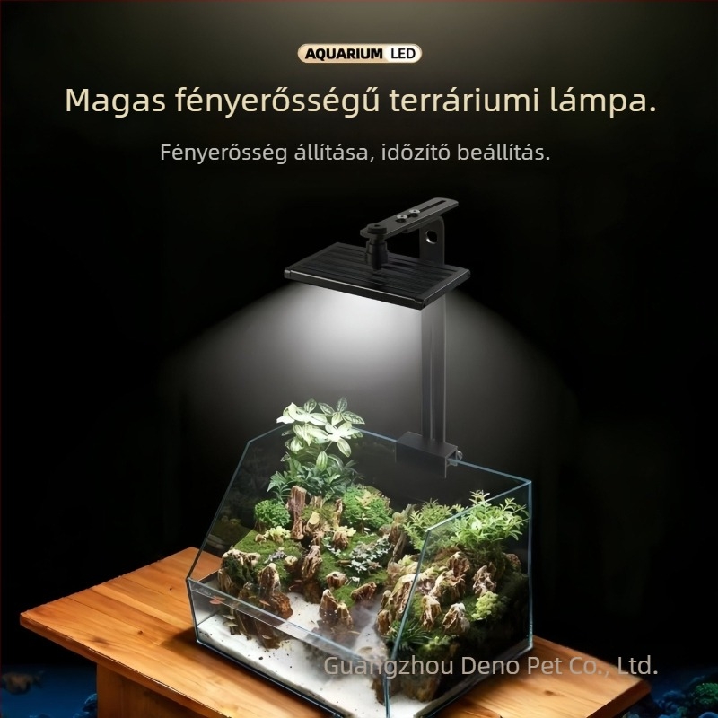LED akváriumi cső világítás – teljes spektrumú, vízálló, algamentesítő, növények növekedéséhez, 18W/26W