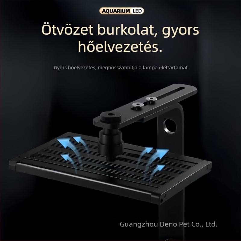 LED akváriumi cső világítás – teljes spektrumú, vízálló, algamentesítő, növények növekedéséhez, 18W/26W