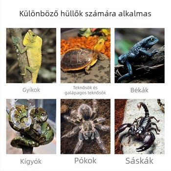 Állatbarát kerámia lámpatartó, forogatható E27, magas hőmérséklet-álló, 1,8 m kábellel, hüllőtenyésztéshez