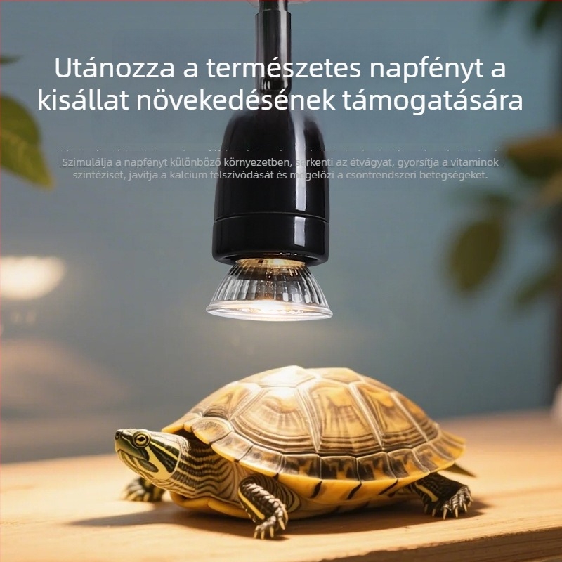 Állatbarát kerámia lámpatartó, forogatható E27, magas hőmérséklet-álló, 1,8 m kábellel, hüllőtenyésztéshez