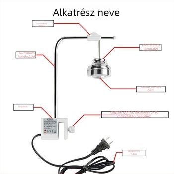 LED akváriumi lámpa három színváltó móddal, csiptetős kivitel, vízi növények, korallok, trópusi halak és teknősök számára