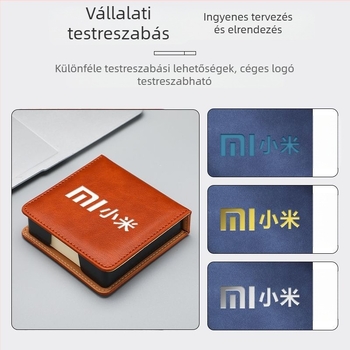 Post-it jegyzet tároló doboz — PU bőr és akril, papírdarab blokk alakú, irodai asztali rendező Zhuorui