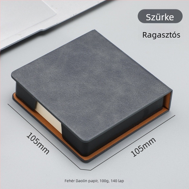 Post-it jegyzet tároló doboz — PU bőr és akril, papírdarab blokk alakú, irodai asztali rendező Zhuorui